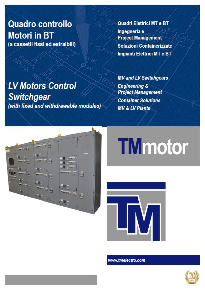 T.M. S.R.L. TMmotor Switchboard Depliant