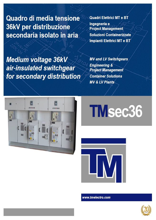 T.M. S.R.L. TMsec36 Switchboard Depliant